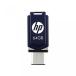 データストレージ HP 64GB TYPE-C + A OTG USB 3.1 360 Degrees Swivel Navy Blue Flash Drive
