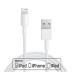 2 in 1 PC Apple MFI Certified - For Apple iPhone 6 6s 7 (4.7) 6 6s 7 Plus (5.5) Charger Cable, Lightning to USB Cord - 6ft White