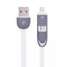 2 in 1 PC Trymie Retractable 2-in-1 3FT Lightning to USB Cable With Micro USB Connector Nylon Braided Cable Compatible with iPhone 77Plus6s plus6s6