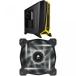 ߥPC Corsair Carbide Series SPEC-ALPHA Mid-Tower Gaming Case, BlackYellow and Corsair Air Series AF120 LED Quiet Edition High Airflow Fan