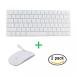 2 in 1 PC JIFF 2 in 1 Bundle - Silicone soft skin protector covers for Apple Magic Keyboard (MLA22LLA) with US Layout and MAC Apple Magic Mouse