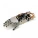 ロボット 5DOF Humanoid 5 Fingers Metal Manipulator Arm Right Hand DIY Kits with A0090 Servos(Unassembled)