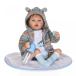 ĻѤ Geshuo 50cm Soft Silicone Vinyl Reborn Baby Doll 19 inch Lovely Lifelike Cute Baby Boy Girl Toy Beautiful clothes doll