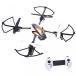ɥ Remote Control Drone K80 RC Quadcopters 2.4GHz Pressure Setting Height 6 Axis Gyro Brushed Drone with USB Batteries for Kai Deng
