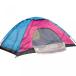 ƥ LBZE 3-4 Person Family Tunnel Camping Hiking Fishing Tent With Awning Camping Festival Waterproof 1500-2000mm Light Blue,Rose Red