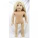 ĻѤ Pursue Baby 18 Inch Cloth Body Nude American Girl Doll Kits with Beautiful Blonde Hair Blue Eyes