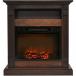 Żҥե Cambridge Sienna 34 in. Electric Fireplace w 1500W Log Insert Mantel, Walnut
