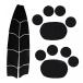 サーフィン Dovewill 19PcsSet Black EVA SUP Full Deck Traction Pad & Dog Grip Mat for Stand Up Paddleboard Surfboard