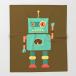 ロボット Society6 Fun Robot Toy Graphic Throw Blanket