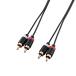  Elecom аудио кабель вилка сетевого шнура (L-R)- вилка сетевого шнура (L-R) первоклассный / позолоченный черный 1m DH-WRN10