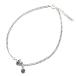 [birestol] серебряный 925 ножной браслет популярный Rome цифра Crown .. черный Star Cubic Zirconia mi солнечный ga мужской 