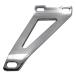  motor head aluminium bracket muffler stay silencer stay silencer bracket all-purpose bike ( silver )