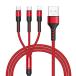 RAVIAD 3in1 �[�d�P�[�u�� USB �P�[�u�� 3A �}���[�d �[�d�R�[�h USB Type C �P�[�u�� Micro USB �P�[�u�� Ph