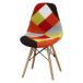  Eames лоскутное шитье ракушка стул многоцветный красный W510×D460×H820 натуральное дерево ткань стул не 2 торговля интерьер мебель юридическое лицо sama ограничение 