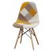  Eames лоскутное шитье ракушка стул многоцветный желтый W510×D460×H820 натуральное дерево ткань стул не 2 торговля интерьер мебель юридическое лицо sama ограничение 