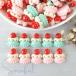  декоративные элементы большой клубника . разместить на .Sweet кекс клубника кекс розовый mint green приклеивание детали 5 шт D-0098