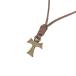 tau Cross колье шнур модель Brown 