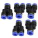 uxcell Quick сцепщик Quick соединительная муфта Y знак type 8mm - 6mm компрессор 5 шт 