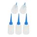 uxcells тест бутылка ведро диспенсер 5 шт. входит .100ml. емкость голубой форсунка эксперимент пустой ...