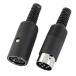 uxcell �ϊ��A�_�v�^�@6�s�� DIN�@�I�X�v���O���烁�X�\�P�b�g�ց@�I�[�f�B�I�P�[�u���R�l�N�^�[�@�y�A�@