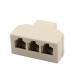 uxcell RJ11 3 женский адаптор i-sa сеть коннектор сплиттер 