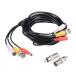 uxcell �r�f�I�d���P�[�u�� BNC RCA DC �r�f�I �G�N�X�e���V���� ��R�l�N�^�[ DVR�Ď��V�X�e���̍Đ��p 10M �u���b�N