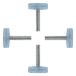 uxcell ٥󥰥ե M6 x 28 x 24mm Ĵǽ٥顼 ơ֥ػҵ 2