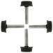 uxcell ٥󥰥եå M6 x 24 x 18mm ȶ 饤 ơ֥  եץƥ 4