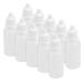 uxcell пластик doropa- бутылка 15ml 0.5 унция наклейка жидкость бутылка половина прозрачный белый пластик 10 штук входит 