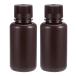 uxcell пластик labo для бутылка образец изоляция жидкий . магазин контейнер 250ml Brown 2 штук входит 