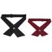 uxcell Allegra K настройка возможность бабочка галстук школа форма бабочка галстук 2 шт женский черный, красный one размер 