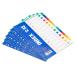 uxcell PATIKIL 298x223mm жнец - указатель перегородка .6 комплект 12tab11 дыра PP бумага. классификация для многоцветный 