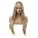 uxcell VOCOSTE гонки передний парик жаростойкий длинный распорка волосы парик для девочки повседневный использование 26" золотой цвет 