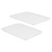 PATIKIL 36.5x26.5cm фаст-фуд tray 2 шт пластик повторный использование возможность многоцелевой прямоугольный sa- ведро g tray Cafe терьер белый 