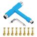 PATIKIL все в одном skate tool мульти- функция портативный скейтборд tool T ключ Cross head Driver имеется ролик skate для lai