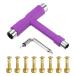 PATIKIL все в одном skate tool мульти- функция портативный скейтборд tool T ключ Cross head Driver имеется ролик skate для pa