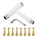 PATIKIL все в одном skate tool мульти- функция портативный скейтборд tool T ключ Cross head Driver имеется ролик skate для ho wa
