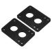 PATIKIL 1/4" скейтборд подъемник накладка 2 штук входит PU производства 3x2" скейтборд подъемник накладка угол имеется Wedge амортизаторы накладка чёрный 