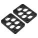 PATIKIL 3/8" скейтборд подъемник накладка 2 штук входит PU производства 3x2" скейтборд подъемник накладка угол имеется Wedge амортизаторы накладка чёрный 