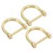 uxcell PATIKIL D кольцо хомут 3 шт. комплект внутри ширина 21/32" оригинальный латунный маленький размер хомут DIY работа с кожей для замены 
