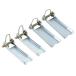 uxcell PATIKIL крюк безопасность защелка комплект 2 размер щель крюк для трейлера 4 шт. комплект серебряный цветный 