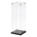 uxcell акрил дисплей кейс 10x10x30cm прозрачный дисплей box сборка тип пыленепроницаемый дисплей box место хранения бур nai The -