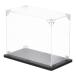 uxcell акрил дисплей кейс 10x20x15cm прозрачный дисплей box сборка тип пыленепроницаемый дисплей box 