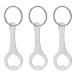 PATIKIL покупка Cart to-kn кольцо для ключей 3 шт. комплект 2.3" из нержавеющей стали Cart серебряный цветный 