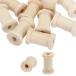 uxcell PATIKIL из дерева. пустой. spool 1"x0.4" 20 шт не готовый. из дерева .. нить spool природа . тросик плетеный катушка craft вышивка для дерево. цвет 