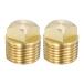 PATIKIL 12.7 mm N PT лодка осушение штекер 2 шт латунь запасной ga- панель осушение штекер квадратное head имеется байдарка для почти все. лодка. 