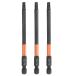 uxcell 3�� T25 �g���N�X�w�b�h �h���C�o�[�r�b�g 4�C���` (100mm) ���� 1/4�C���` �Z�p�V�����N �}�O�l�b�g�� ���Ȃ� �s���J