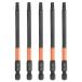 uxcell 5����T25�g���N�X�w�b�h�X�N�����[�h���C�o�[�r�b�g4�C���`�i100mm�j��1/4�C���`�Z�p�V�����N���C�Ȃ����Ȃ��^���p�[�v���[�t6�p