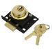 uxcell шкаф шкаф для посуды выдвижной ящик 2.1cm. диаметр труба форма кулачковый замок ключ имеется 