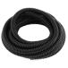 uxcell гофрированная трубка шланг черный пластиковый 3.3M длина 10x8mm